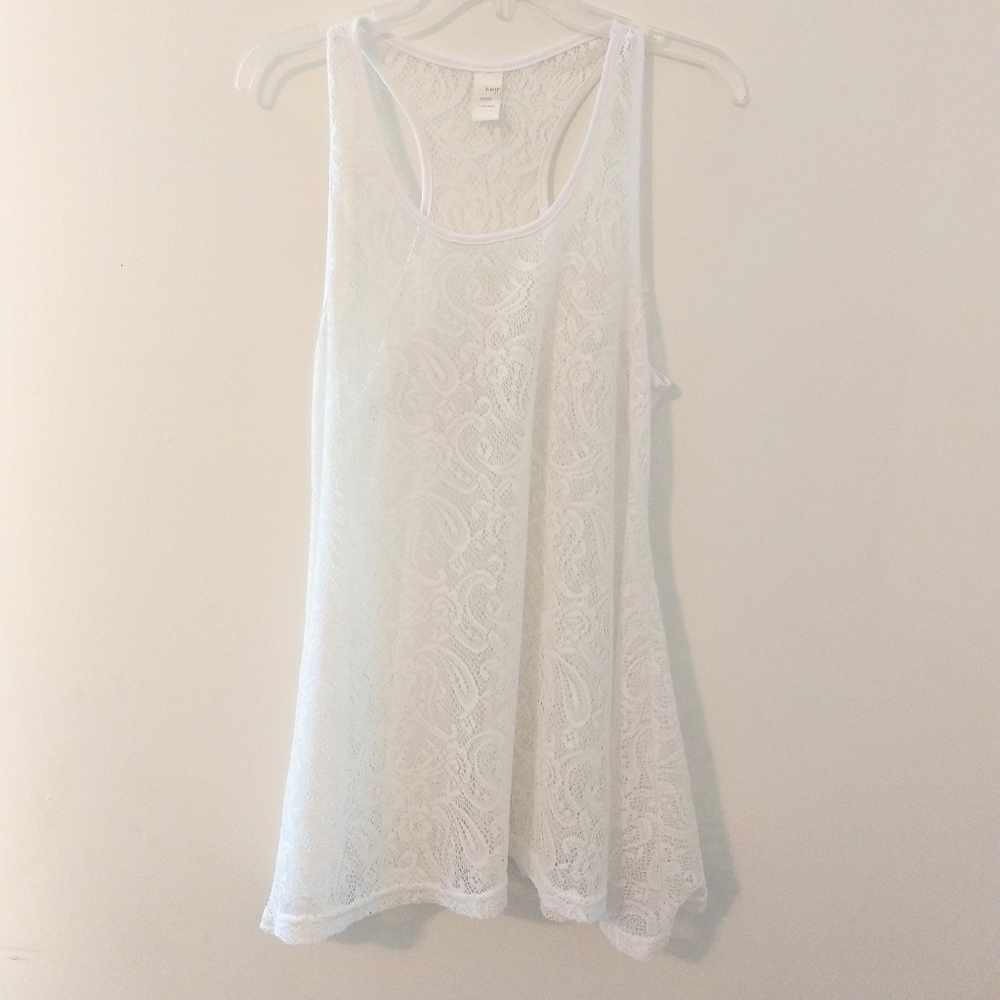 West Loop Beach Coverup White Lace Medium Summer